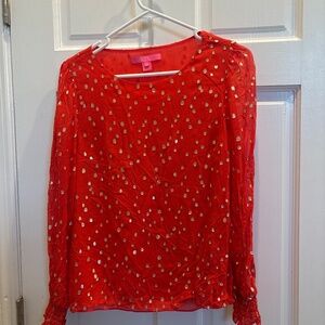 Red Lilly Pulitzer top